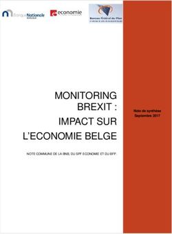 MONITORING BREXIT : IMPACT SUR L'ECONOMIE BELGE - V1 - FOD Economie