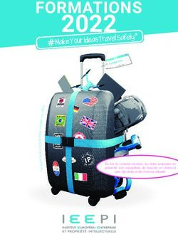 2022 Make Your Ideas Travel Safely * - Du fait du contexte sanitaire, les dates propos&eacute;es en pr&eacute;sentiel sont susceptibles de basculer en ...