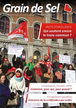 Le tronc commun ? Qui soutient encore PACTE D'EXCELLENCE - Comment, pour qui, pour quand ?