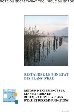 RESTAURER LE BON ETAT DES PLANS D'EAU - RETOUR D'EXPERIENCE SUR LES METHODES DE RESTAURATION DES PLANS D'EAU ET RECOMMANDATIONS