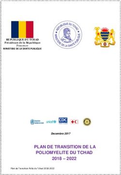PLAN DE TRANSITION DE LA POLIOMYELITE DU TCHAD 2018 - 2022 - MINISTERE DE LA SANTE PUBLIQUE - Global Polio ...