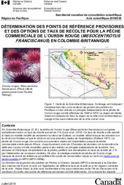 DÉTERMINATION DES POINTS DE RÉFÉRENCE PROVISOIRES - Pêches et Océans Canada