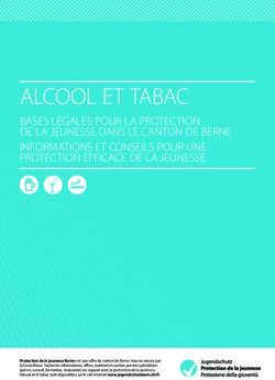 ALCOOL ET TABAC - Jugendschutz Bern