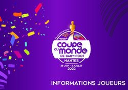 INFORMATIONS JOUEURS - FFFT
