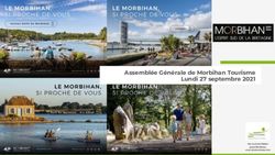 Assembl&eacute;e G&eacute;n&eacute;rale de Morbihan Tourisme Lundi 27 septembre 2021