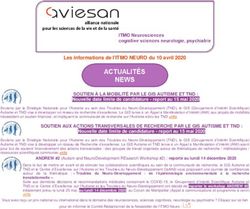 Les informations de l'ITMO NEURO du 10 avril 2020