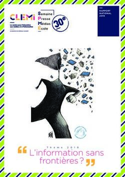 L'information sans frontières ? - RAPPORT NATIONAL 2019 - Clemi