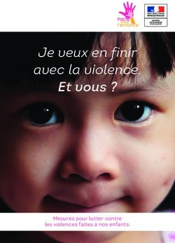 Et vous ? Je veux en finir avec la violence - Mesures pour lutter contre les violences faites à nos enfants - Ministère des ...