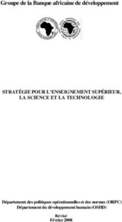 Groupe de la Banque africaine de développement - STRATÉGIE POUR L'ENSEIGNEMENT SUPÉRIEUR, LA SCIENCE ET LA TECHNOLOGIE