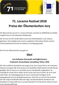 Locarno Festival 2018 Preise der &Ouml;kumenischen Jury