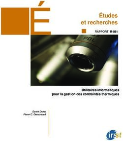 Études et recherches - Utilitaires informatiques pour la gestion des contraintes thermiques - IRSST