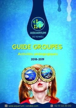 GUIDE GROUPES Activités pédagogiques 2018-2019 - Aquarium Vendée