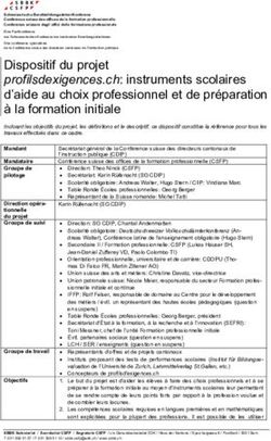 Dispositif du projet profilsdexigences.ch: instruments scolaires d'aide au choix professionnel et de pr&eacute;paration &agrave; la formation initiale
