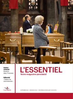L'ESSENTIEL Votre magazine paroissial - Cahier romand