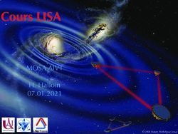 Cours LISA - MOSA AIVT H. Halloin 07.01.2021 LISA France - Indico