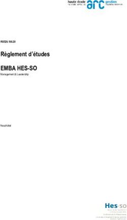 EMBA HES-SO Règlement d'études - RS520.100.20 Management & Leadership Neuchâtel