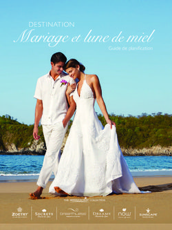 Mariage et lune de miel - Guide de planifi cation