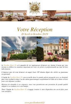 Votre R&eacute;ception D'Avril &agrave; Octobre 2019 - Le Pavillon Henri IV