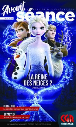 LA REINE DES NEIGES 2 - CGR ADORE La comédie romantique Last Christmas - CGR Cinémas