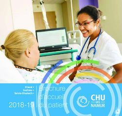 Brochure d'accueil du patient - Dinant Godinne Sainte-Elisabeth - CHU UCL Namur