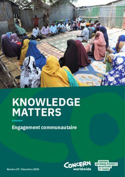 KNOWLEDGE MATTERS Engagement communautaire - Concern Worldwide