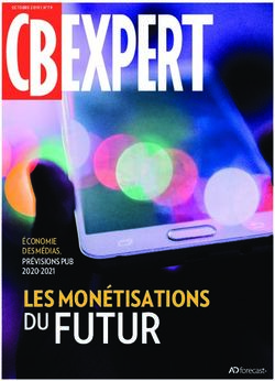FUTUR DU ÉCONOMIE DES MÉDIAS, PRÉVISIONS PUB 2020-2021 - CB Expert
