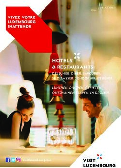 HOTELS & RESTAURANTS DÉJEUNER. DÎNER. SAVOURER. SE DÉLASSER. S'ENDORMIR. ET RÊVER - Visit Luxembourg