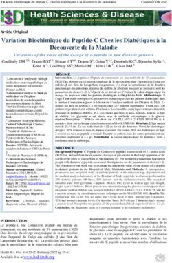 Variation Biochimique du Peptide-C Chez les Diab&eacute;tiques &agrave; la D&eacute;couverte de la Maladie