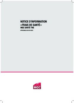 NOTICE D'INFORMATION " FRAIS DE SANT&Eacute; " - MGC SANT&Eacute; TNS APPLICABLE AU 01/01/2021 - Mutuelle ...