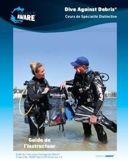 Dive Against Debris Cours de Spécialité Distinctive - Guide de l'instructeur - Project AWARE