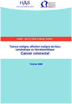 Cancer colorectal Tumeur maligne, affection maligne du tissu lymphatique ou hématopoïétique