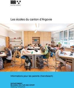 Les écoles du canton d'Argovie - Informations pour les parents (französisch) DEPARTEMENT BILDUNG, KULTUR UND SPORT - Kanton Aargau