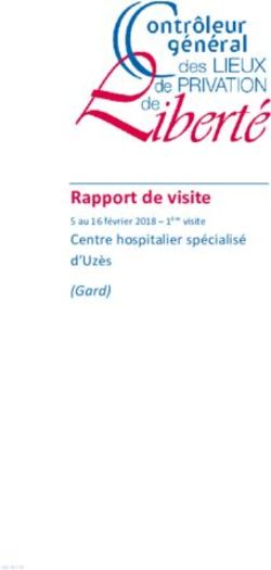 Rapport de visite Centre hospitalier spécialisé d'Uzès - (Gard)