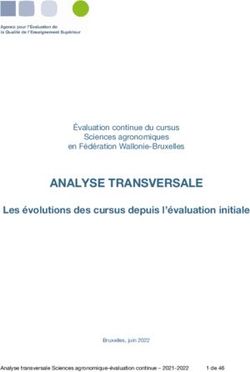 ANALYSE TRANSVERSALE Les évolutions des cursus depuis l'évaluation initiale - l'AEQES