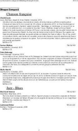 Chanson française - Bibliothèque municipale de ...