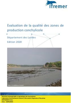 Evaluation de la qualité des zones de production conchylicole - Archimer
