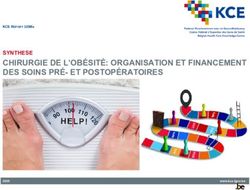 CHIRURGIE DE L'OBÉSITÉ: ORGANISATION ET FINANCEMENT DES SOINS PRÉ- ET POSTOPÉRATOIRES - SYNTHESE - KCE