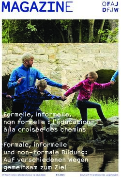 MAGAZINE - Formelle, informelle, non formelle : l'éducation à la croisée des chemins Formale, informelle und non-formale Bildung: Auf ...