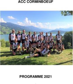 ACC CORMINBOEUF - PROGRAMME 2021