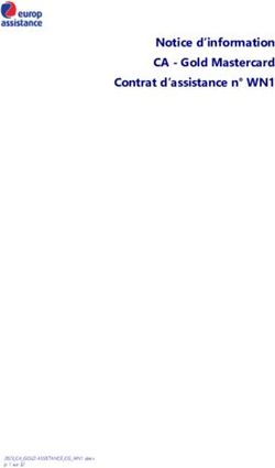 Notice d'information CA - Gold Mastercard Contrat d'assistance n WN1