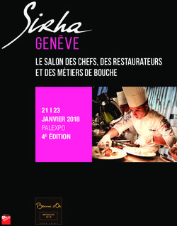 LE SALON DES CHEFS, DES RESTAURATEURS ET DES M&Eacute;TIERS DE BOUCHE - 21 I 23 JANVIER 2018 - Sirha Gen&egrave;ve