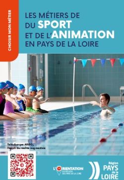 DU SPORT ET DE L' ANIMATION - LES M&Eacute;TIERS DE