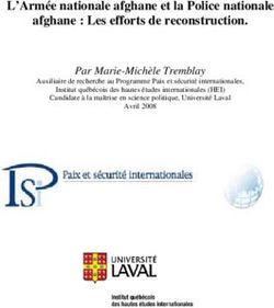 L'Armée nationale afghane et la Police nationale afghane : Les efforts de reconstruction.