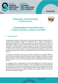 REPUBLIQUE CENTRAFRICAINE - Sanitation and Water for All