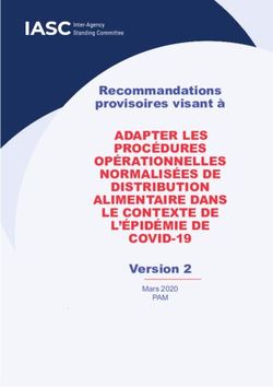 ADAPTER LES PROC&Eacute;DURES OP&Eacute;RATIONNELLES NORMALIS&Eacute;ES DE DISTRIBUTION ALIMENTAIRE DANS LE CONTEXTE DE L'&Eacute;PID&Eacute;MIE DE COVID-19 - Inter-Agency Standing ...