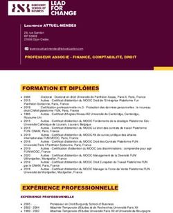 FORMATION ET DIPLÔMES - Burgundy ...