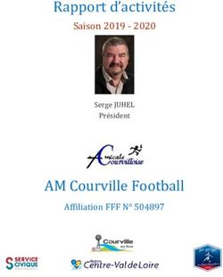 Rapport d'activit&eacute;s - AM Courville Football - Saison 2019 2020 - Affiliation FFF N 504897