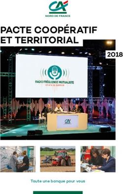 PACTE COOPÉRATIF ET TERRITORIAL 2018 - Crédit Agricole Mutuel Nord de France