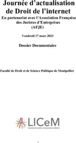 Journ&eacute;e d'actualisation de Droit de l'internet - (AFJE) En partenariat avec l'Association Fran&ccedil;aise des Juristes d'Entreprises Dossier Documentaire