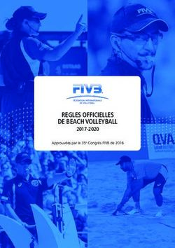 REGLES OFFICIELLES DE BEACH VOLLEYBALL 2017-2020 - FIVB